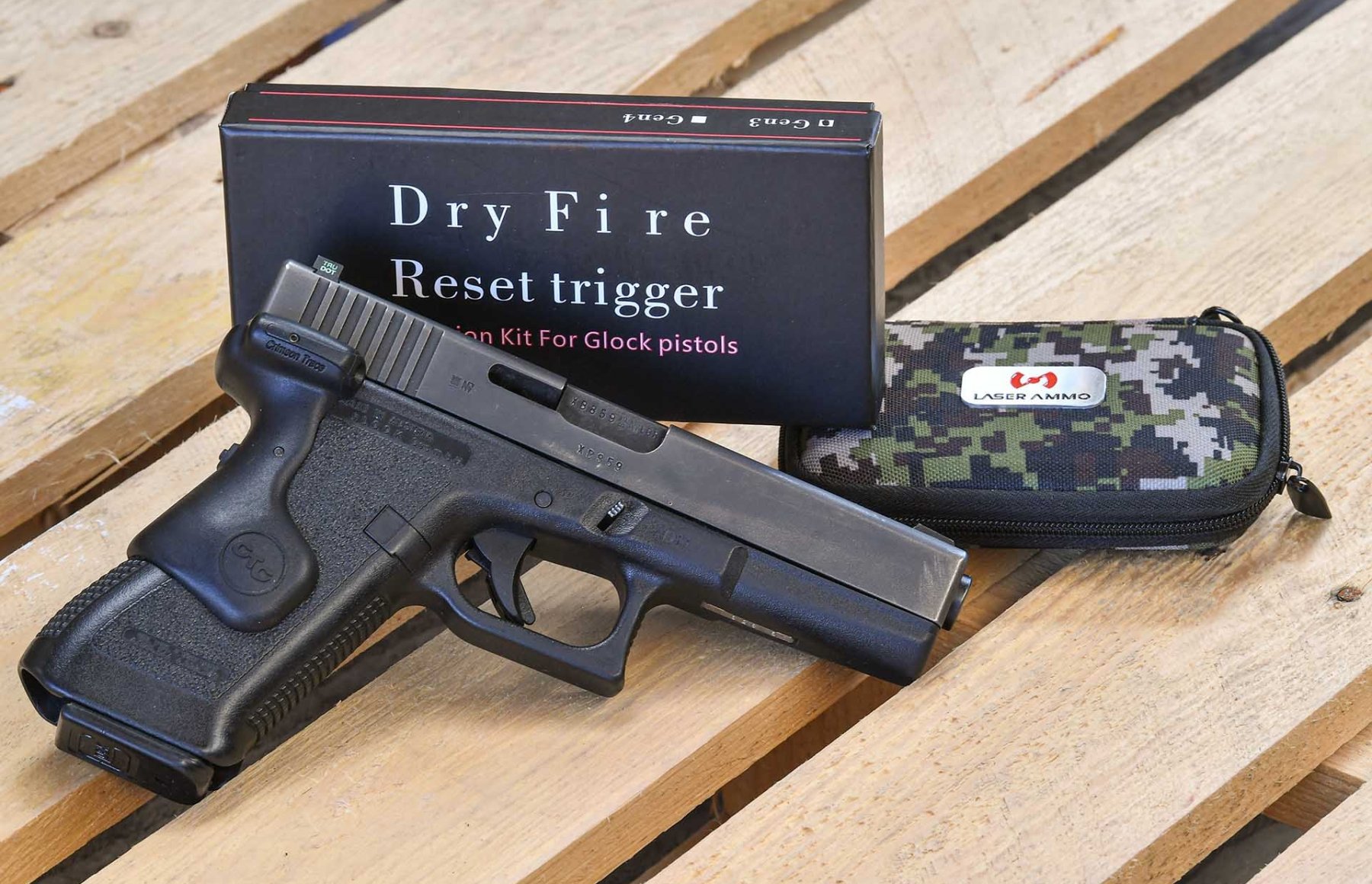 Laser Ammo Dry Fire Reset Trigger for Glock pistols all4shooters