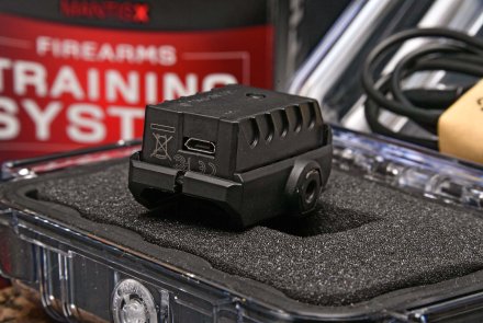 MantisX firearms training system Rear side of the MantisX firearms training system
