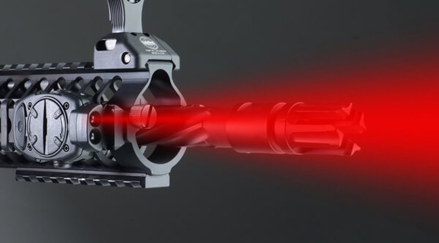 Secondary red light LED of an MFT Torch Backup tactical gunlight
