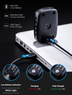 Nextorch UT22 Multi-function warning light – designed not only for police and rescue services Nextorch UT22 Multi-function warning light is easily charged via an integrated USB-C port