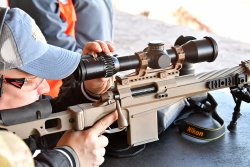 Schmidt & Bender new accessories for tactical scopes PM-II target range of Schmidt & Bender at the shooting range