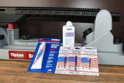 IOSSO Bore Cleaner, Triple Action Oil Solution and Eliminator barrel cleaning brushes
