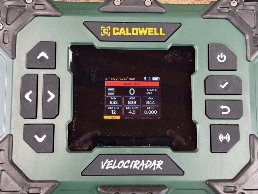 Caldwell Velociradar Ballistic Chronograph The buttons on the Velociradar