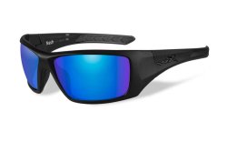 Wiley X: sunglasses for lovers of active lifestyle WX Nash glasses with Matte Black frame and polarized blue mirror lenses
