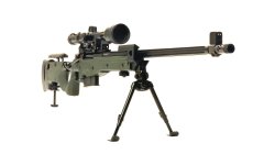 Accuracy International AWM-F military sniper rifle chambered in .300 Winchester Magnum Accuracy International AWM-F military sniper rifle chambered in .300 Winchester Magnum