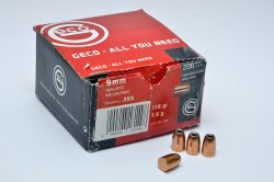 GECO 9mm bullets for reloading GECO 9mm Hollow Point bullet.