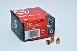 GECO 9mm bullets for reloading The GECO 9mm FMJ Round Nose bullet