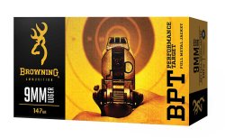 Browning announces a full line of ammunition! Browning International announces the imminent launch of a line of centerfire and rimfire ammunition for rifles, carbines, handguns, and shotguns