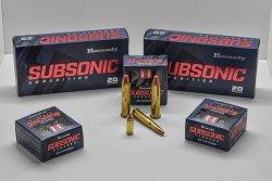 From Hornady, new products for 2020: Handgun Hunter line, new subsonic bullets, reloading tools and much more... Hornady Subsonic ammunition line