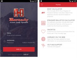 A new Ballistic Calculator App from Hornady Screeshot of the new App Ballistic Calculator from Hornady