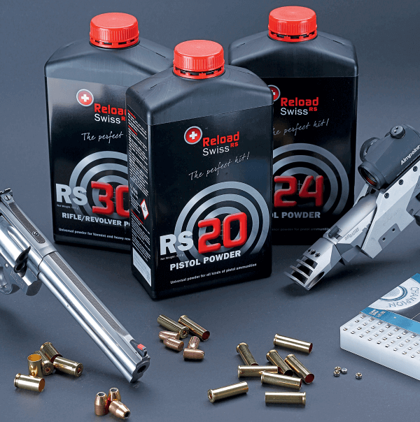 reload-swiss: RELOAD SWISS (RS) Powder with Load Data for Handgun Ammunition