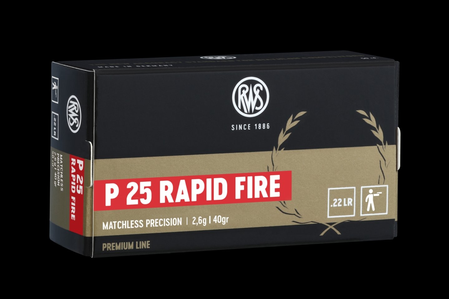 Product presentation with video: The new RWS P25 Rapid Fire rimfire cartridge for rapid-fire shooters Box RWS P25 RAPID FIRE