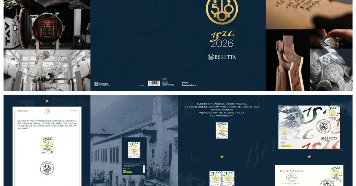 500 years of Beretta: a commemorative stamp is coming