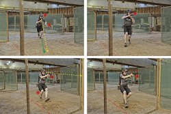 Dynamic handgun shooting and IPSC shooting techniques: the change of position Change of position during dynamic handgun shooting sports. The shooter must overcome a greater distance in the sequence of images.