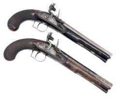 Holts: 7th and 8th December Auction of fine modern and antique guns 20 caliber dueling pistols