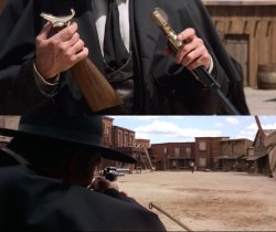 A brief history of the pistol carbines. Colt revolver by a bounty hunter played by Lee van Cleef from the movie “For a few dollars more”