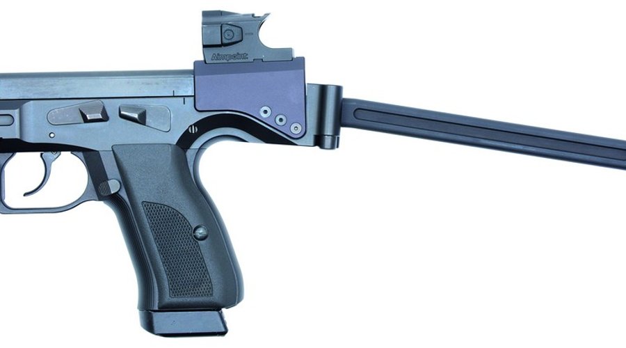 B&T “USW” pistol-carbine with shoulder stock unfolded