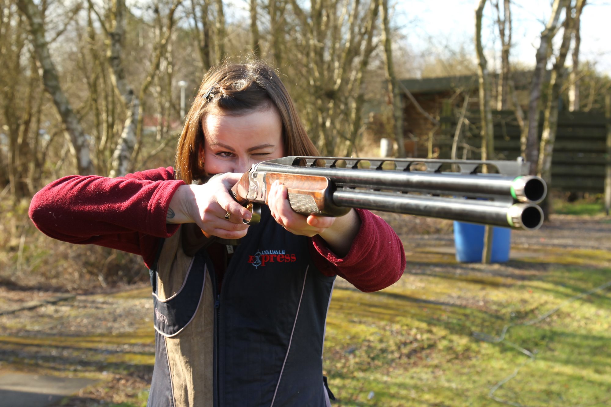sport-shooting: A Lady Shooter from Scotland sport-shooting: A Lady Shooter from Scotland
