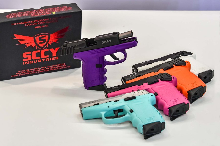 IWA 2018: the Good, the Bad and the Ugly A colorful selection of CPX Series pistols by SCCY Firearms.