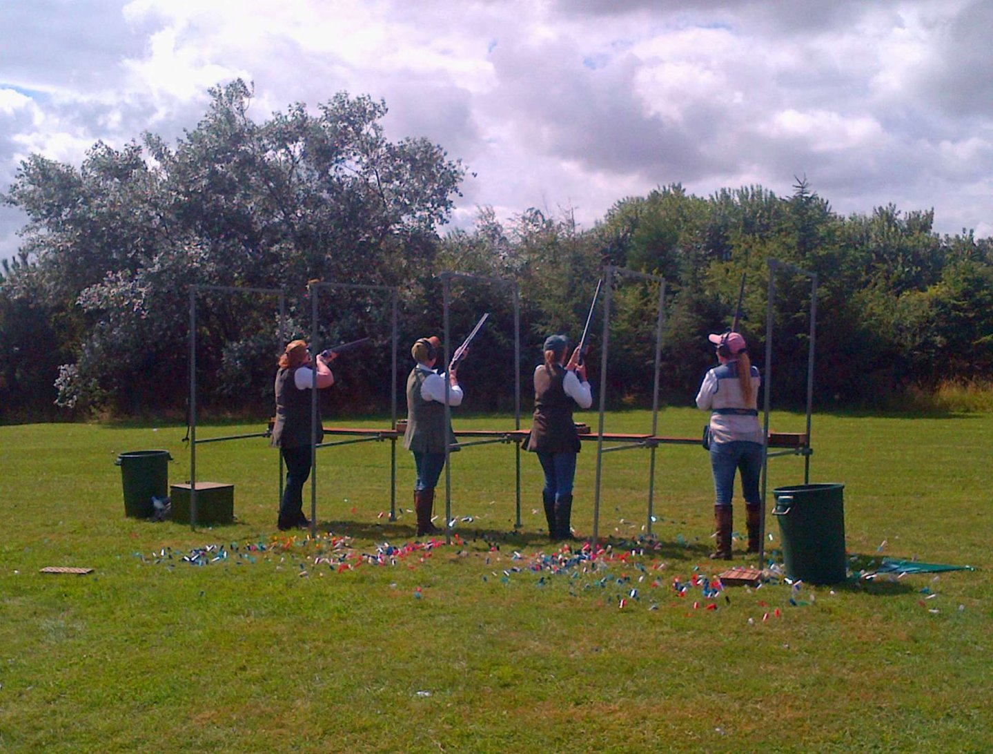 Pat Bush: "Firebirds" lady member from UK Girls shooting clay targets