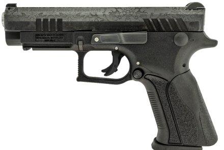 Grand Power: the Slovakian firearm company celebrates its first 15 years Left side of the limited edition 15th anniversary Q100 pistol from Grand Power