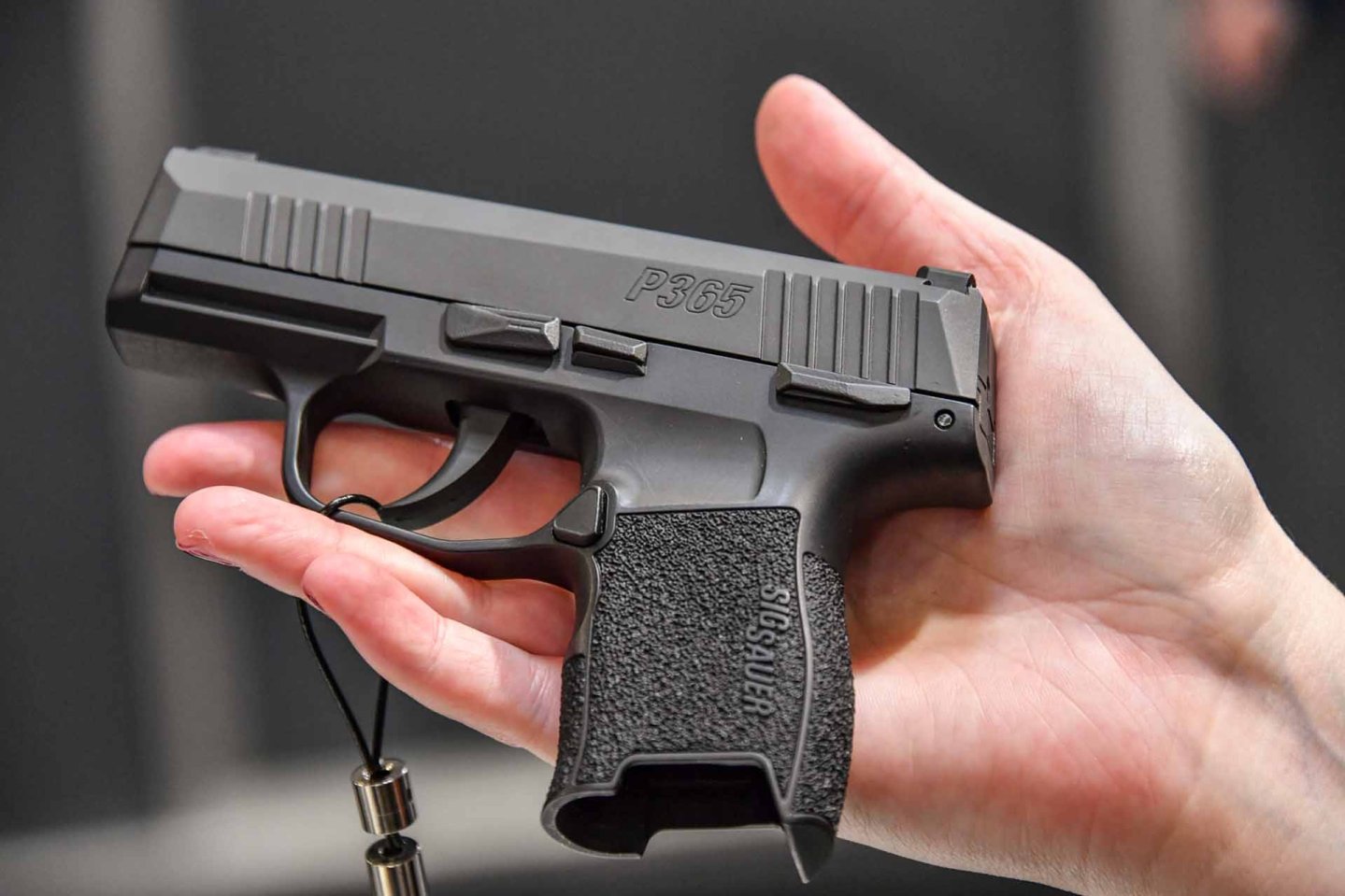 New products from GSG Premium Brands at the IWA OutdoorClassics 2019 SIG Sauer P365 ASP in left side view