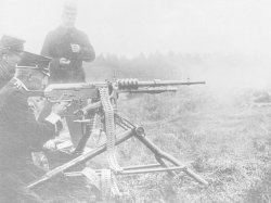 Gun automatics: Actions, gas operated Hotchkiss model 1900 machine gun
