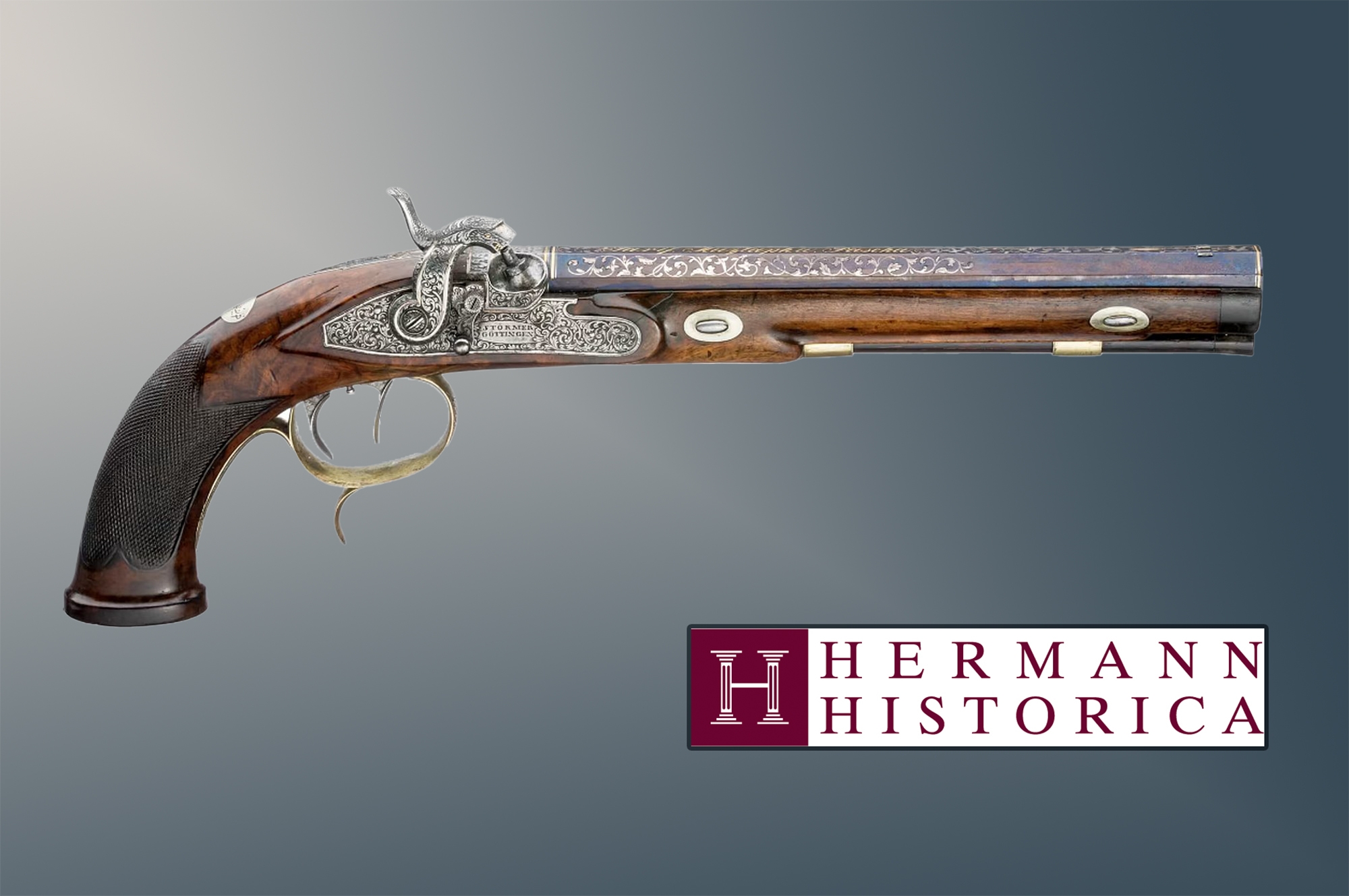 hermann-historica: Hermann Historica invites you to two presence auctions in autumn 2023: numerous valuable and rare firearms as well as armor parts will come "under the hammer“