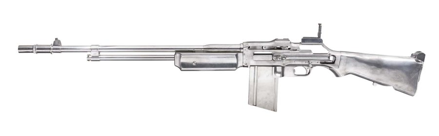 Hermann Historica May 20th-24th auction: antique and curious firearms Browning Automatic Rifle M 1918 A2 demonstration model, left side view