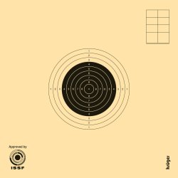 Air rifle target ISSF