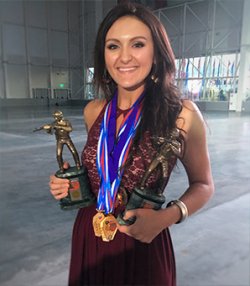 Top results for Lena Miculek at IPSC Rifle World Shoot Lena Miculek earned a pair of 1st place trophies and five gold medals.
