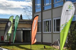IWA Shooting Day 2019 Flags of the partners at the IWA Shooting Day 2019
