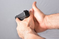Using your weaker hand Using your weaker hand