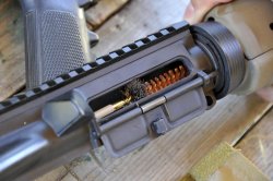 When to clean a gun? Cleaning the chamber and barrel extension of an M4