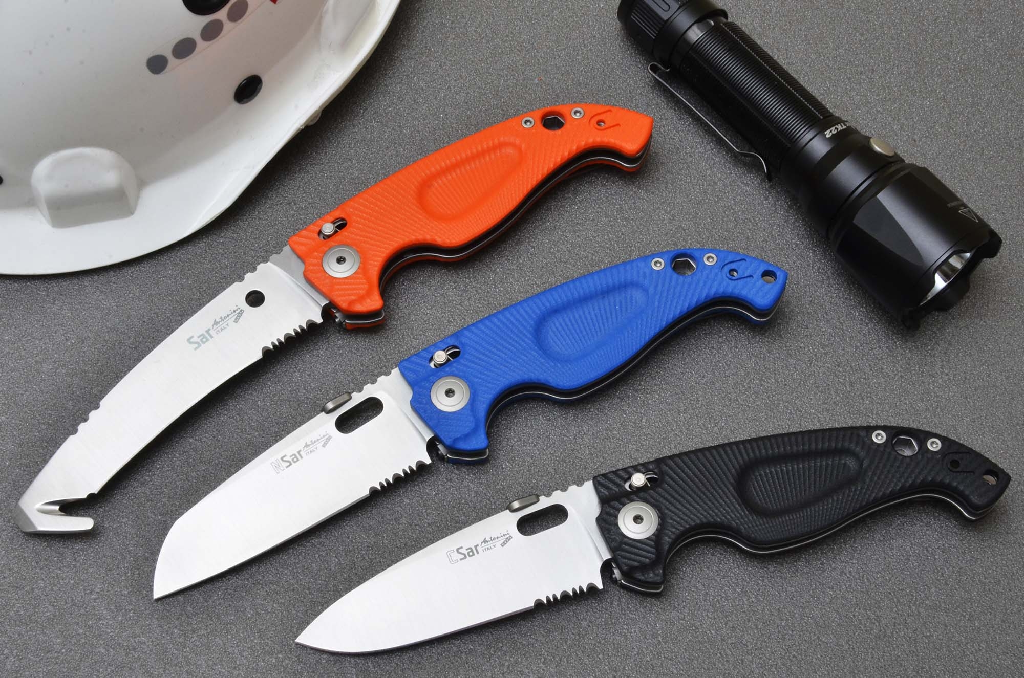 knives: Antonini RESeT, professional rescue tools