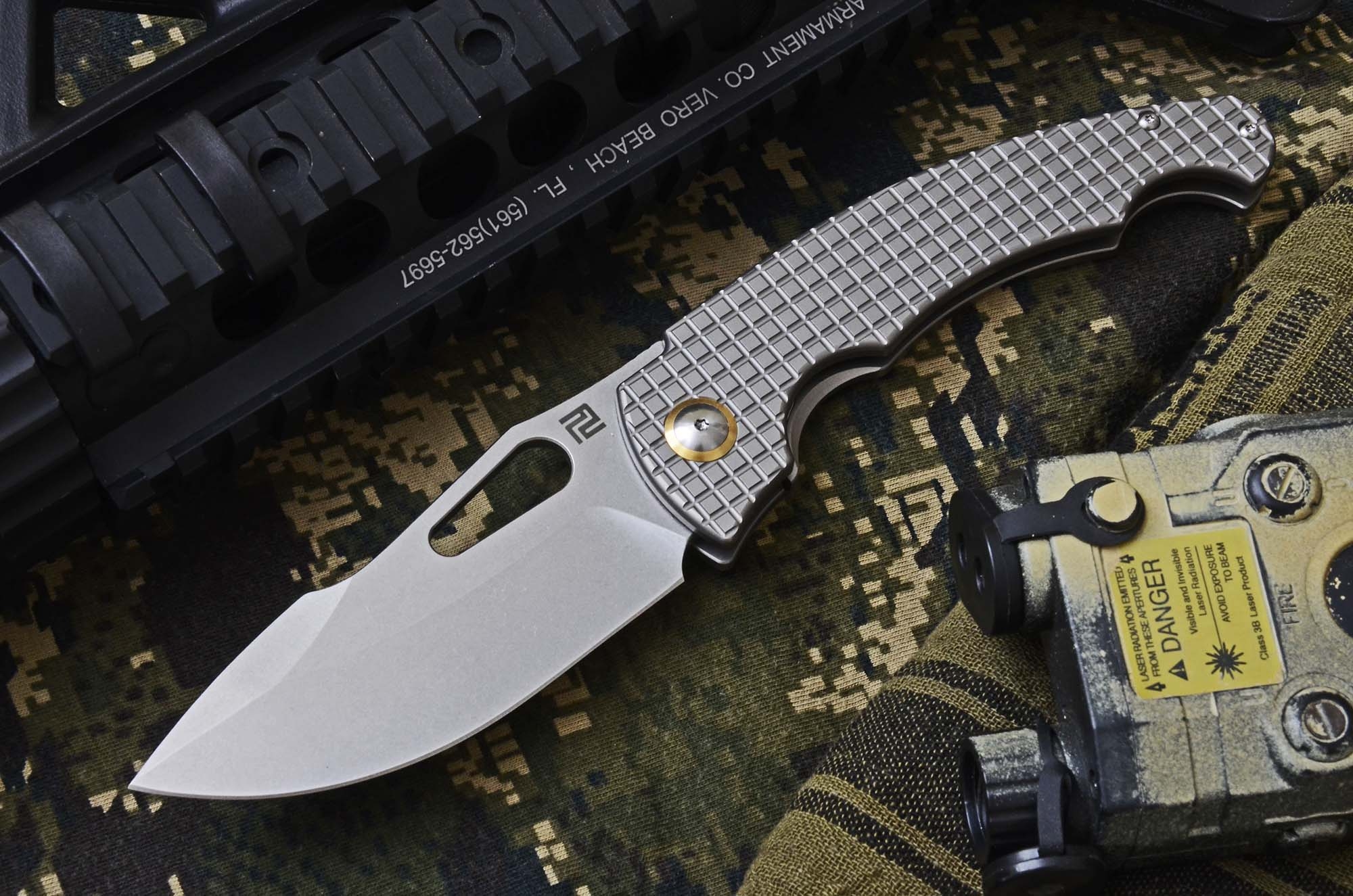 knives: Artisan Cutlery Xcellerator: a traditional knife, but with a lot of style