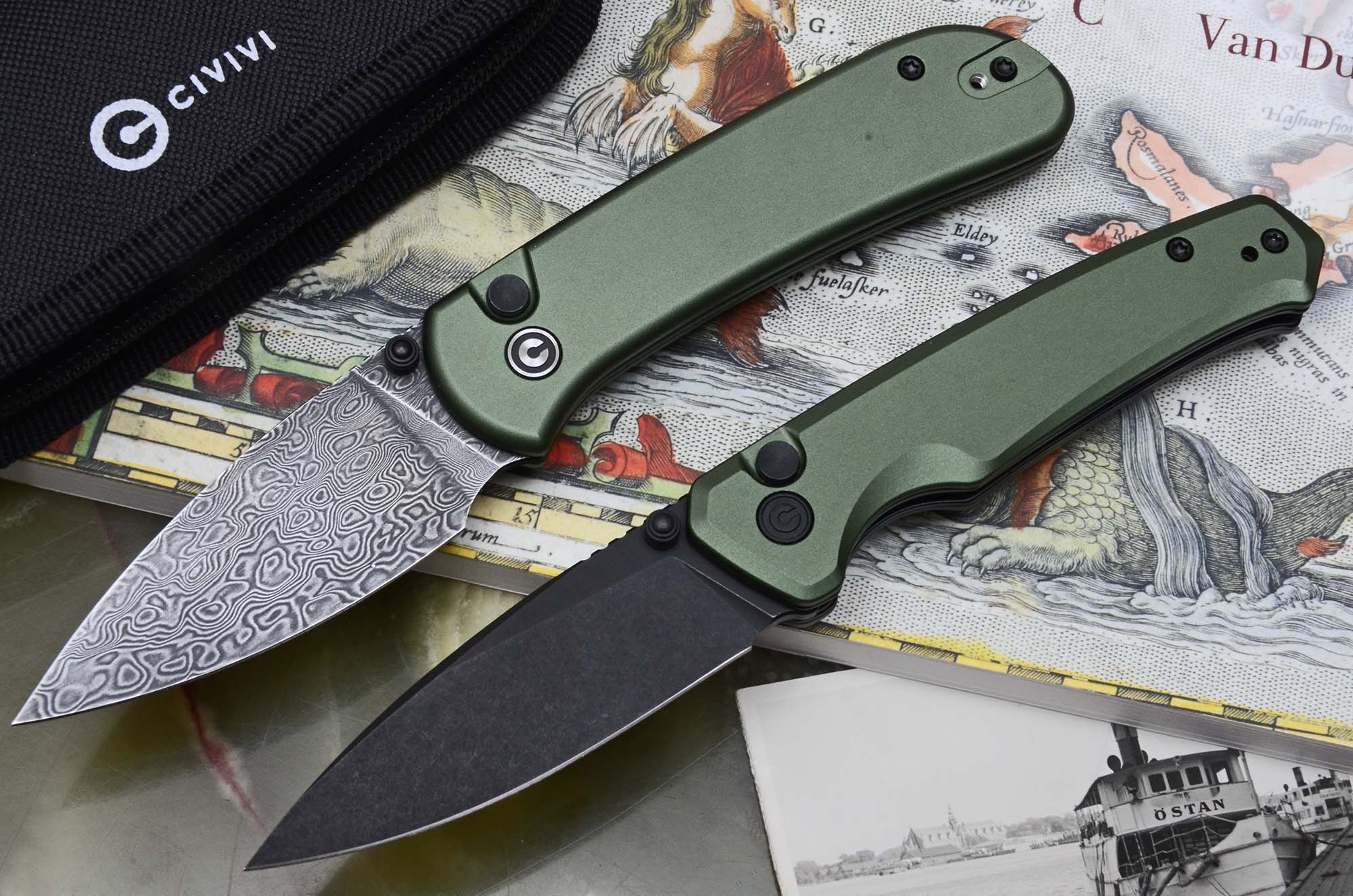 CIVIVI Altus EDC Knife - Wood Handle Nitro-V Blade