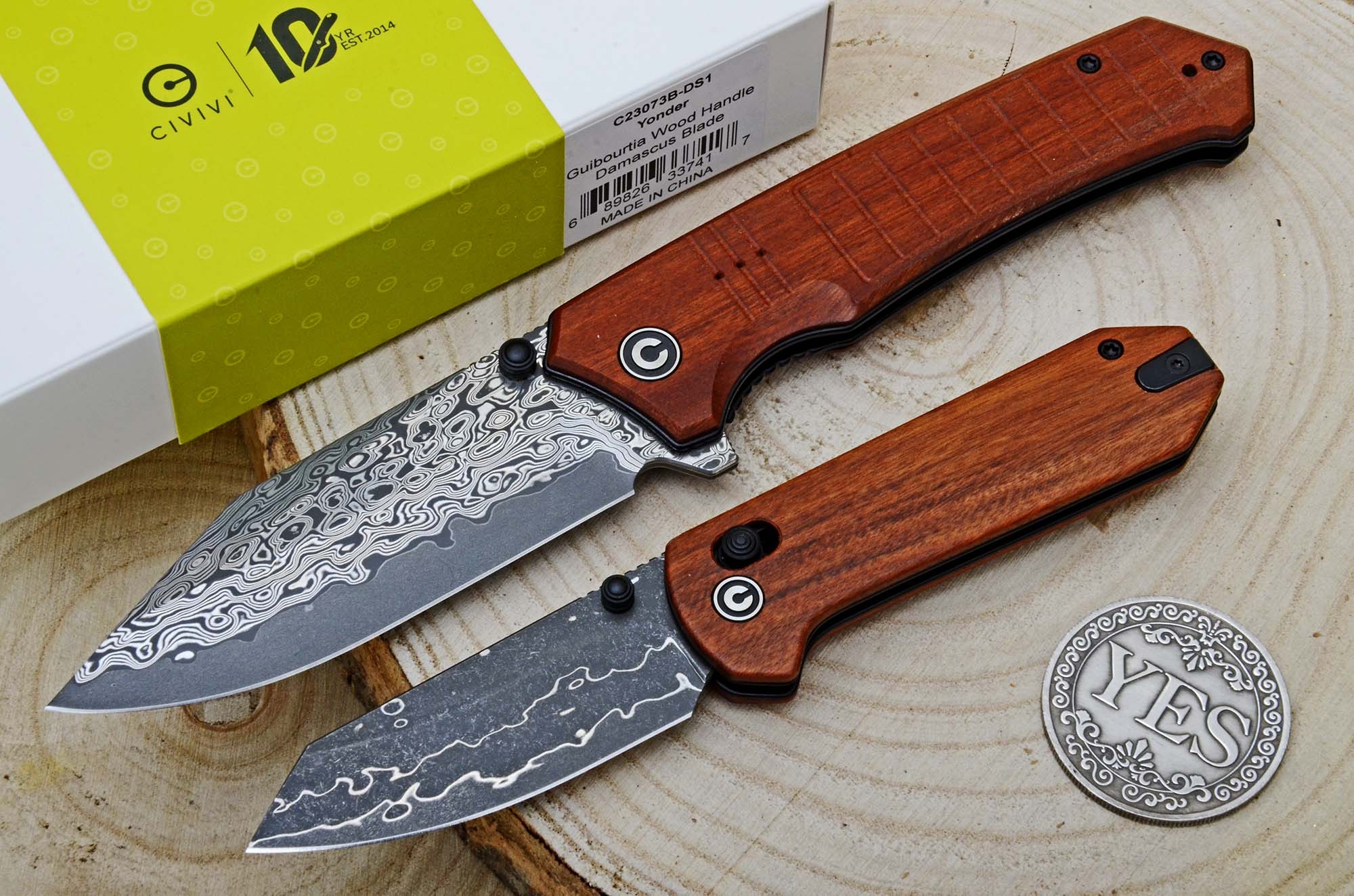 civivi: Civivi Yonder and Tacticorix, Damascus blades and a classic look for two entry-level knives civivi: Civivi Yonder and Tacticorix, Damascus blades and a classic look for two entry-level knives