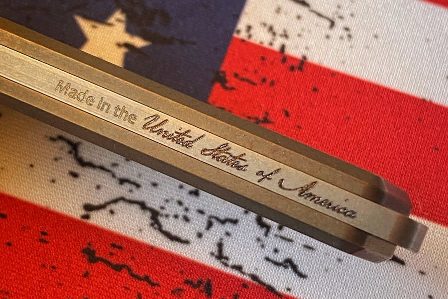 Test: Medford Gentleman Jack GJ-1 slipjoint folder – A cult pocket knife Made in the USA lettering on the Gentleman Jack GJ-1