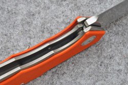 MKM Raut: ruggedness comes first Detail of the frame lock hybrid locking system of the MKM Raut