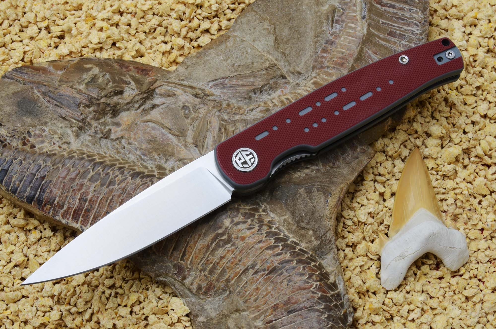 Petrified Fish Morse folding knife