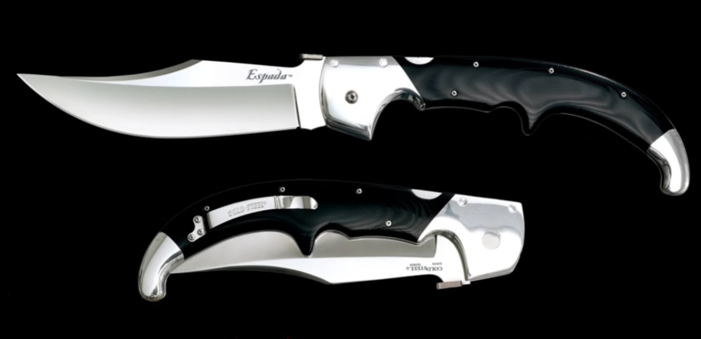the impressive Cold Steel XL Espada folding knife