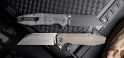 A collection of premium knives from SIG Sauer and Eikonic Knife Company the Karak knife sports