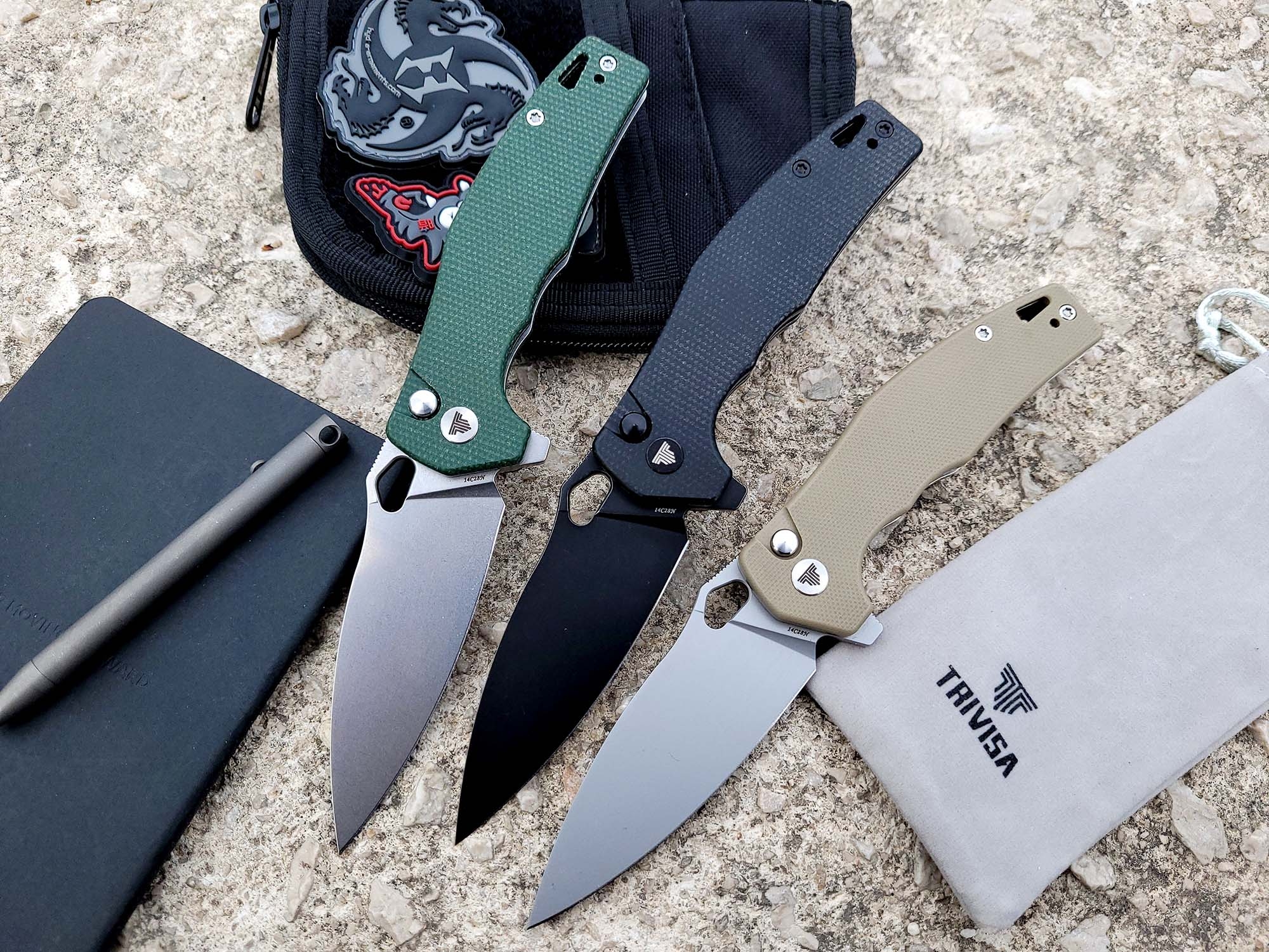 knives: Trivisa Corvus, the folding knife with three opening options designed in Italy