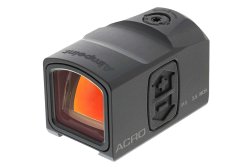 Aimpoint ACRO, a mini red dot sight for handguns Aimpoint ACRO P-1 mini red dot sight left side view