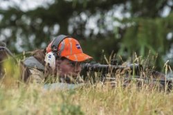 1846-2016: 170 years of Zeiss Shooter firing a bolt-action rifle equipped with a Carl Zeiss Sport Optics riflescope