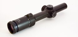 Comparative test of four 1-6x24 riflescopes for hunting and sport: are the models from Kahles, Noblex, Falke and Leica “double purpose" optics? Falke Hunt 1-6x24 with L-4a reticle.