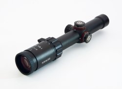 Comparative test of four 1-6x24 riflescopes for hunting and sport: are the models from Kahles, Noblex, Falke and Leica “double purpose" optics? Kahles K16i with SM-1 reticle