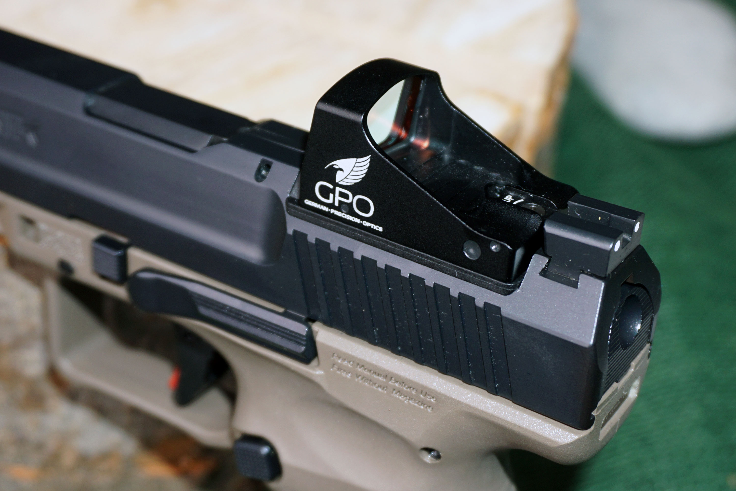 gpo: Now available: brand new GPO Spectra Pistol Dot red dot sight for under €300 gpo: Now available: brand new GPO Spectra Pistol Dot red dot sight for under €300