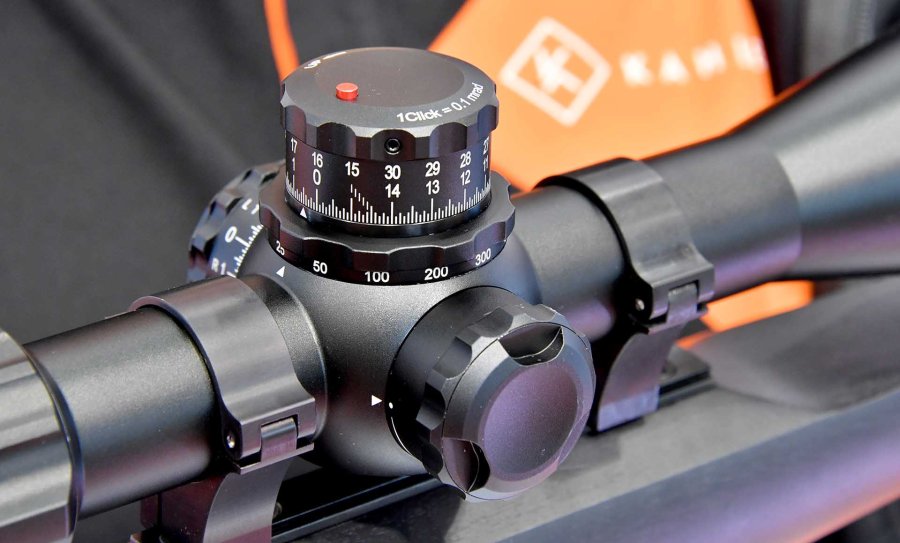 KAHLES K525i: a tactical riflescope for highest demands Adjustment controls of the tactical riflescope Kahles K525i 5-25x56i